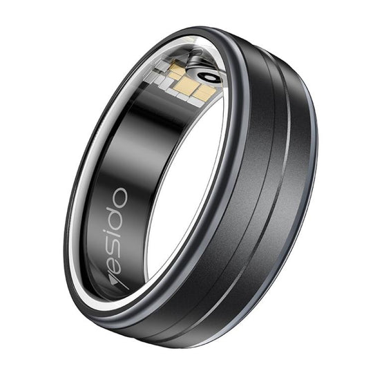 Yesido IO32 Health Monitor Smart Ring, Support Body Temperature / Heart Rate / Blood Pressure / Female Physiological Reminder, Size:63mm Inner Circumference(Black)
