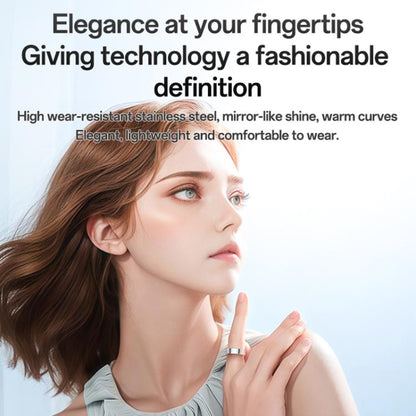 Yesido IO33 Health Monitor Smart Ring, Support Body Temperature / Heart Rate / Blood Pressure / Female Physiological Reminder, Size:68mm Inner Circumference(Black) - Smart Rings / Smart Telephones by Yesido | Online Shopping UK | buy2fix