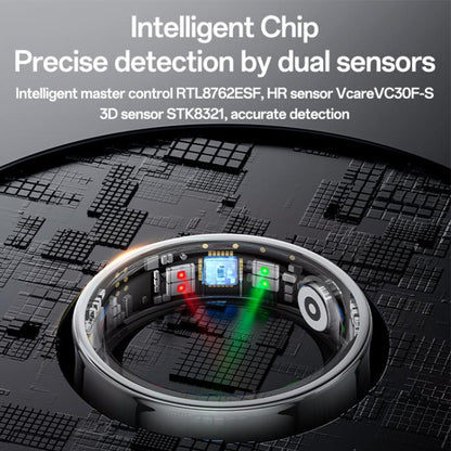 Yesido IO33 Health Monitor Smart Ring, Support Body Temperature / Heart Rate / Blood Pressure / Female Physiological Reminder, Size:65mm Inner Circumference(Black) - Smart Rings / Smart Telephones by Yesido | Online Shopping UK | buy2fix