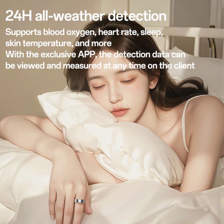 Yesido IO33 Health Monitor Smart Ring, Support Body Temperature / Heart Rate / Blood Pressure / Female Physiological Reminder, Size:68mm Inner Circumference(Black) - Smart Rings / Smart Telephones by Yesido | Online Shopping UK | buy2fix