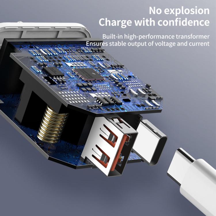 REMAX RP-U37 18W QC+PD Fast Charger With 1m Type-C to 8 Pin Cable, Plug Type:US Plug(White) - USB Charger by REMAX | Online Shopping UK | buy2fix