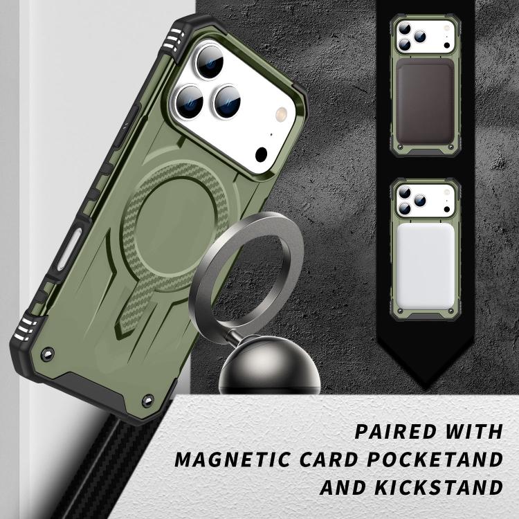 For iPhone 17 Pro Max Straship MagSafe TPU Hybrid PC Phone Case(Army Green) - iPhone 17 Pro Max Cases by buy2fix | Online Shopping UK | buy2fix