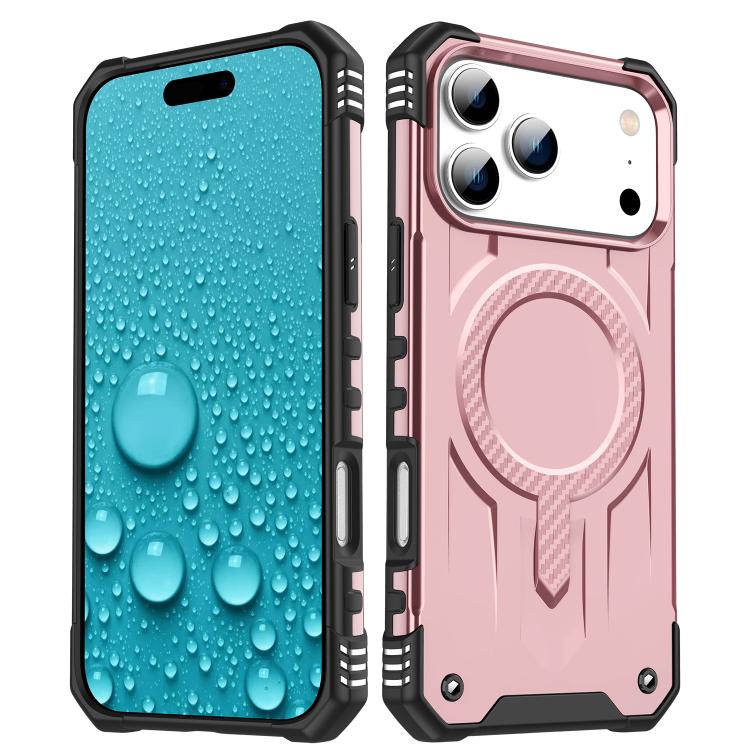 For iPhone 17 Pro Max Straship MagSafe TPU Hybrid PC Phone Case(Rose Gold) - iPhone 17 Pro Max Cases by buy2fix | Online Shopping UK | buy2fix