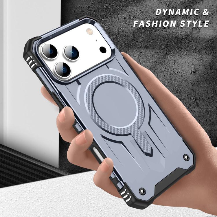 For iPhone 17 Pro Straship MagSafe TPU Hybrid PC Phone Case(Gray) - iPhone 17 Pro Cases by buy2fix | Online Shopping UK | buy2fix
