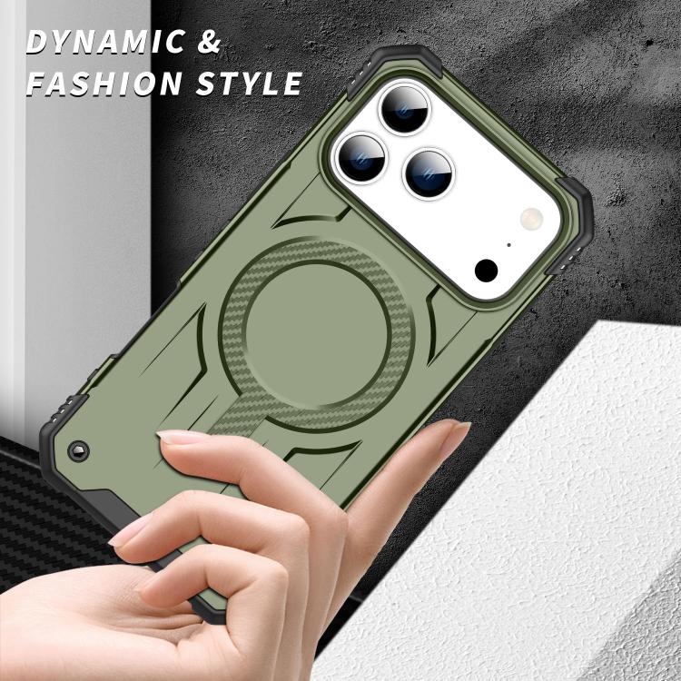 For iPhone 17 Pro Straship MagSafe TPU Hybrid PC Phone Case(Army Green) - iPhone 17 Pro Cases by buy2fix | Online Shopping UK | buy2fix