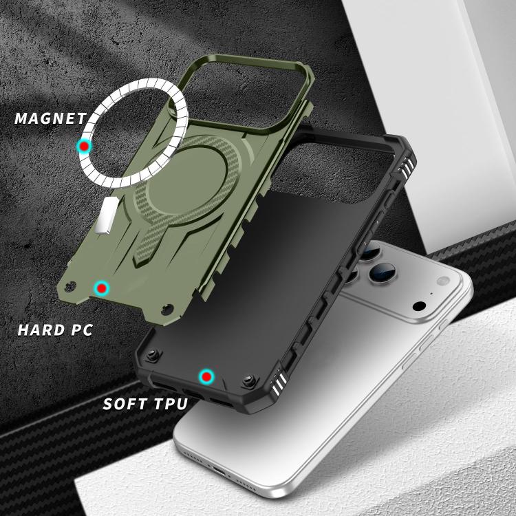 For iPhone 17 Pro Straship MagSafe TPU Hybrid PC Phone Case(Army Green) - iPhone 17 Pro Cases by buy2fix | Online Shopping UK | buy2fix