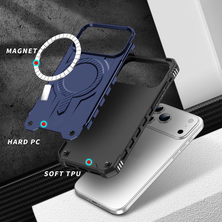 For iPhone 17 Pro Straship MagSafe TPU Hybrid PC Phone Case(Blue) - iPhone 17 Pro Cases by buy2fix | Online Shopping UK | buy2fix