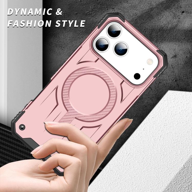 For iPhone 17 Pro Straship MagSafe TPU Hybrid PC Phone Case(Rose Gold) - iPhone 17 Pro Cases by buy2fix | Online Shopping UK | buy2fix