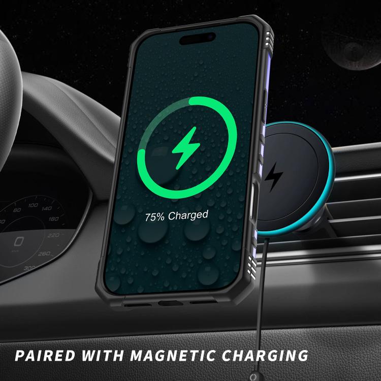 For iPhone 17 Pro Straship MagSafe TPU Hybrid PC Phone Case(Purple) - iPhone 17 Pro Cases by buy2fix | Online Shopping UK | buy2fix