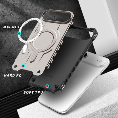 For iPhone Air Straship MagSafe TPU Hybrid PC Phone Case(Gold) - iPhone Air Cases by buy2fix | Online Shopping UK | buy2fix