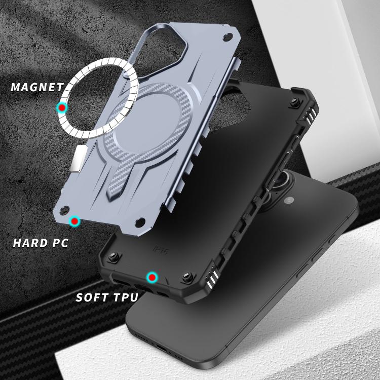 For iPhone 17 Straship MagSafe TPU Hybrid PC Phone Case(Gray) - iPhone 17 Cases by buy2fix | Online Shopping UK | buy2fix