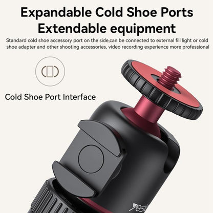 Yesido SF26 Ball Head Telescopic Tripod(Black) - Selfie Sticks by Yesido | Online Shopping UK | buy2fix