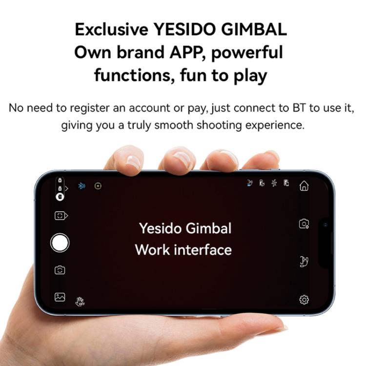 Yesido SF27 3 Axis Handheld Shooting Stabilizer(Black) - Handheld Gimbals by Yesido | Online Shopping UK | buy2fix