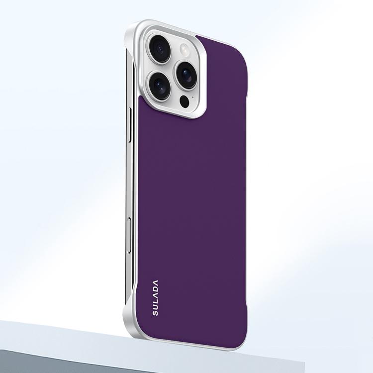 For iPhone 16 Pro SULADA Skin Feel Liquid Leather Shockproof Phone Case(Purple) - iPhone 16 Pro Cases by SULADA | Online Shopping UK | buy2fix