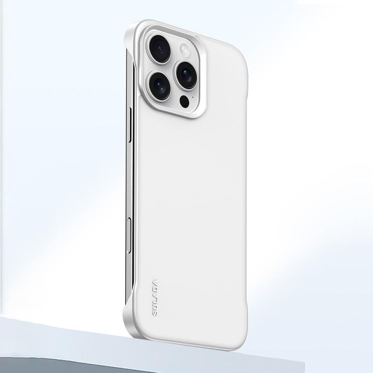 For iPhone 16 Pro SULADA Skin Feel Liquid Leather Shockproof Phone Case(White) - iPhone 16 Pro Cases by SULADA | Online Shopping UK | buy2fix