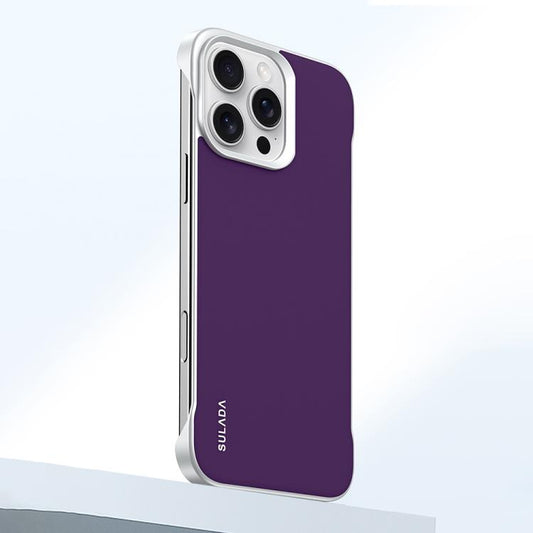 For iPhone 16 Pro Max SULADA Skin Feel Liquid Leather Shockproof Phone Case(Purple) - iPhone 16 Pro Max Cases by SULADA | Online Shopping UK | buy2fix