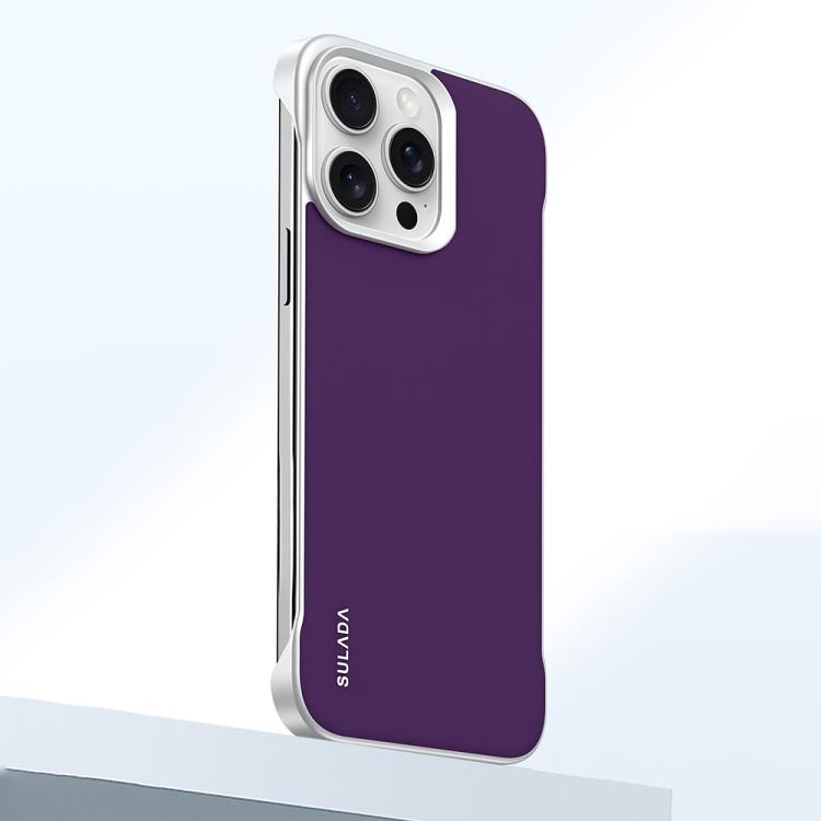 For iPhone 15 Pro SULADA Skin Feel Liquid Leather Shockproof Phone Case(Purple) - iPhone 15 Pro Cases by SULADA | Online Shopping UK | buy2fix
