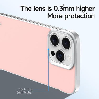 For iPhone 16 SULADA Skin Feel Liquid Leather Shockproof Phone Case(Pink) - iPhone 16 Cases by SULADA | Online Shopping UK | buy2fix