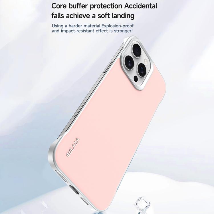 For iPhone 15 SULADA Skin Feel Liquid Leather Shockproof Phone Case(White) - iPhone 15 Cases by SULADA | Online Shopping UK | buy2fix