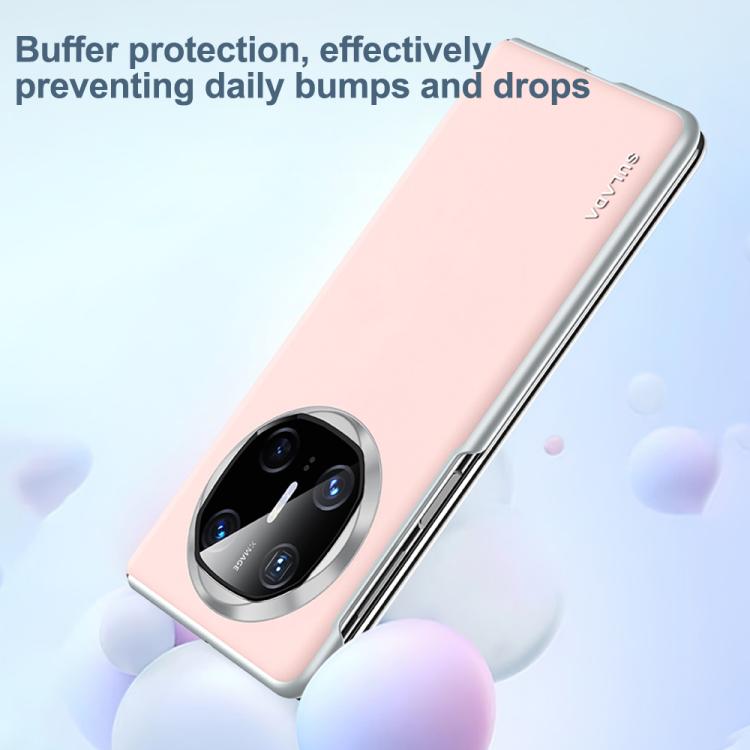 For Huawei Mate X6 SULADA Skin Feel Liquid Leather Shockproof Phone Case(Pink) - Huawei Cases by SULADA | Online Shopping UK | buy2fix