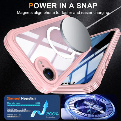 For iPhone 16e RedPepper Tempered Glass MagSafe Phone Case(Pink) - iPhone 16e Cases by RedPepper | Online Shopping UK | buy2fix