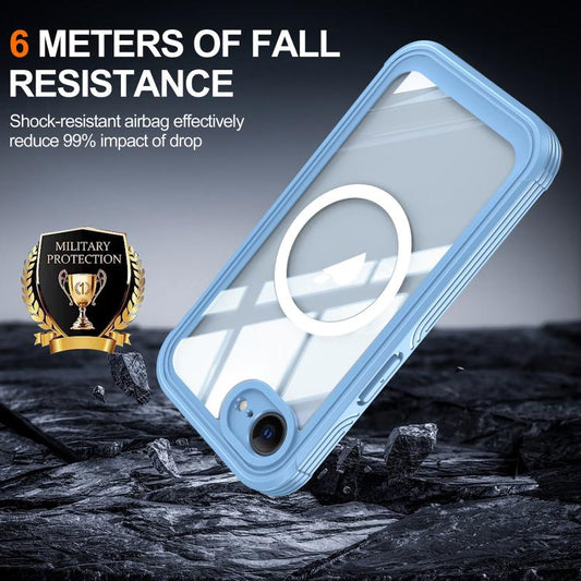 For iPhone 16e RedPepper Tempered Glass MagSafe Phone Case(Blue) - iPhone 16e Cases by RedPepper | Online Shopping UK | buy2fix