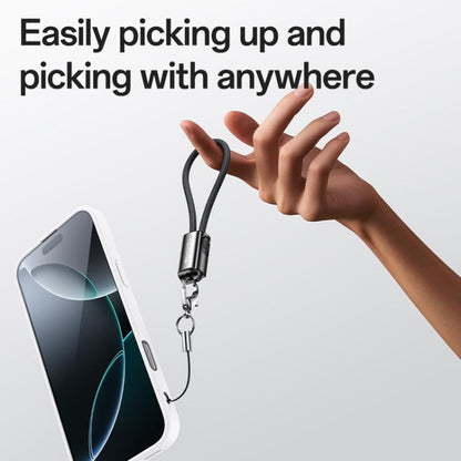 Yesido CA177 Portable Strip PD60W Type-C to Type-C Zinc Alloy Data Cable, Length: 20cm(Black) - USB-C & Type-C Cable by Yesido | Online Shopping UK | buy2fix