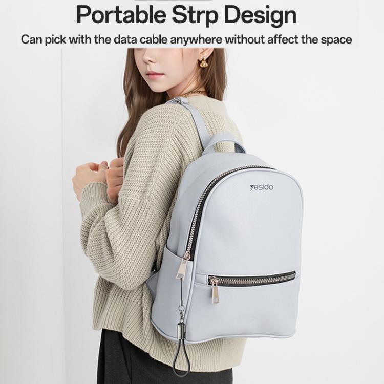 Yesido CA177 Portable Strip PD60W Type-C to Type-C Zinc Alloy Data Cable, Length: 20cm(Black) - USB-C & Type-C Cable by Yesido | Online Shopping UK | buy2fix