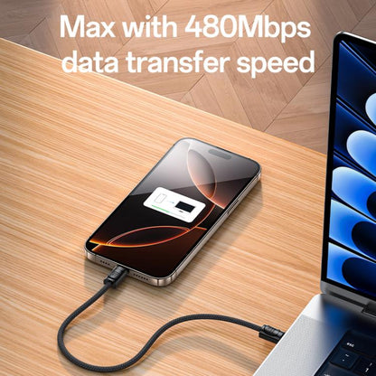 Yesido CA177 Portable Strip PD60W Type-C to Type-C Zinc Alloy Data Cable, Length: 20cm(Black) - USB-C & Type-C Cable by Yesido | Online Shopping UK | buy2fix