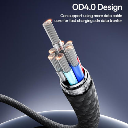 Yesido CA177 Portable Strip PD60W Type-C to Type-C Zinc Alloy Data Cable, Length: 20cm(Black) - USB-C & Type-C Cable by Yesido | Online Shopping UK | buy2fix