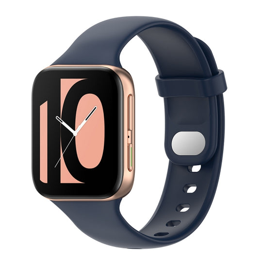 For OPPO Watch 41mm Silicone Watch Band(Midnight Blue)