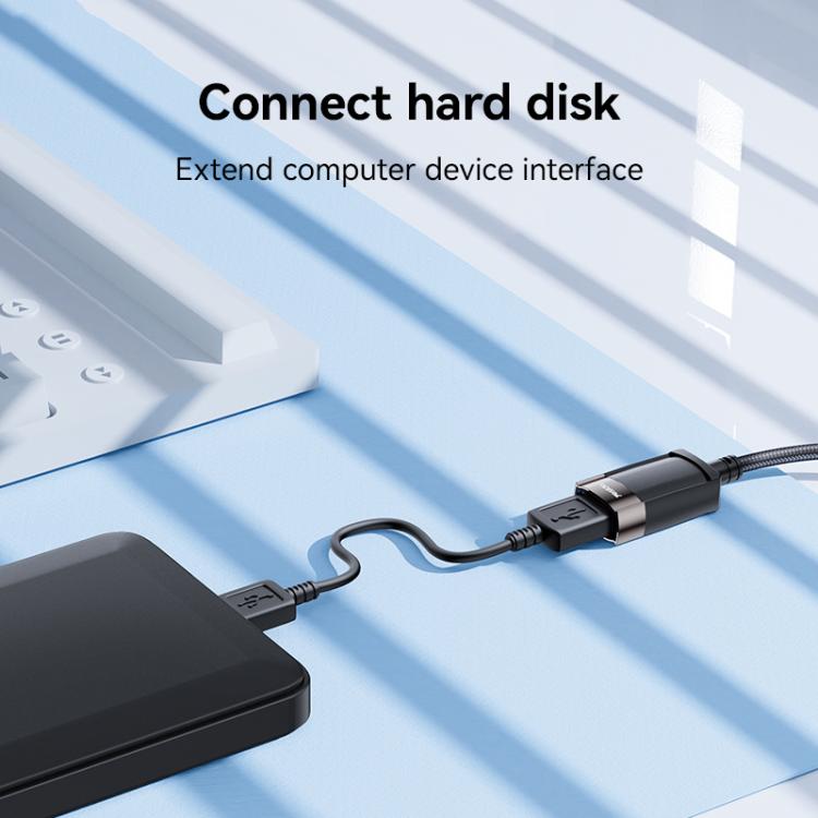 Yesido GS26 480Mbps High Speed USB2.0 Extension Cable, Length: 1.5m(Black) - USB Cable by Yesido | Online Shopping UK | buy2fix