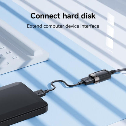 Yesido GS26 480Mbps High Speed USB2.0 Extension Cable, Length: 1.5m(Black) - USB Cable by Yesido | Online Shopping UK | buy2fix