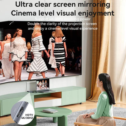 Yesido HB27 8 in 1 Type-C 3.1 Multifunctional HUB Adapter Docking Station(Dark Grey) - USB HUB by Yesido | Online Shopping UK | buy2fix