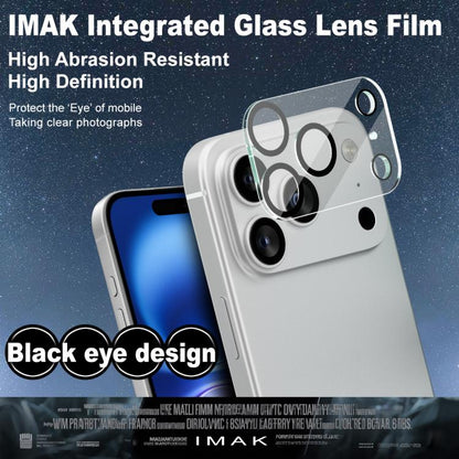 For iPhone 17 Pro IMAK High Definition Integrated Rear Camera Glass Lens Film, Black Eye Design - iPhone 17 Pro Tempered Glass by imak | Online Shopping UK | buy2fix