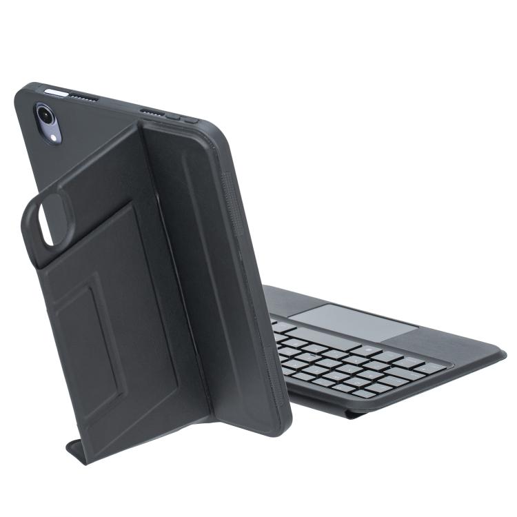 For iPad mini 2024 / mini 6 Holder Floating Detachable Backlight Keyboard Tablet Leather Case with Touchpad(Black) - For iPad mini by buy2fix | Online Shopping UK | buy2fix