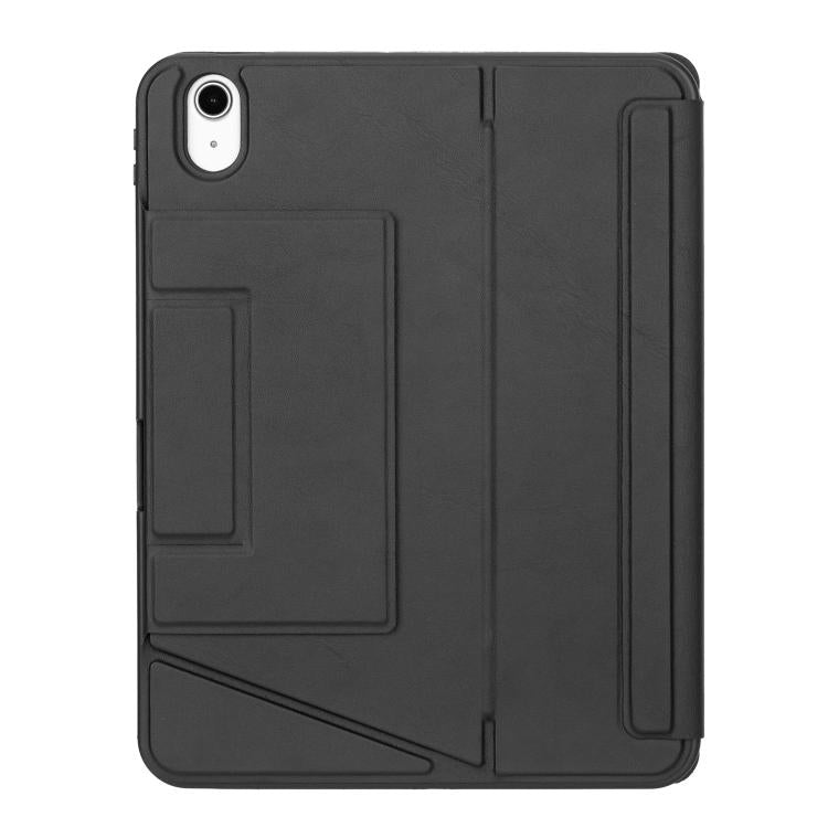 For iPad 2025 / 2022 Holder Floating Detachable Backlight Keyboard Tablet Leather Case with Touchpad(Black) - Universal by buy2fix | Online Shopping UK | buy2fix