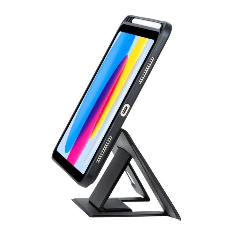 For iPad 2025 / 2022 Holder Floating Detachable Backlight Keyboard Tablet Leather Case with Touchpad(Black) - Universal by buy2fix | Online Shopping UK | buy2fix