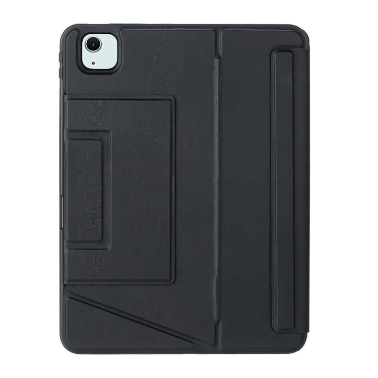 For iPad Air 11 2025 / 2024 / Air 5 / Air 4 Holder Floating Detachable Backlight Keyboard Tablet Leather Case with Touchpad(Black) - For iPad Air by buy2fix | Online Shopping UK | buy2fix