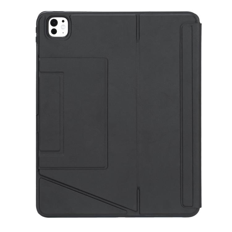 For iPad Air 13 2025 / 2024 / iPad Pro 12.9 Holder Floating Detachable Backlight Keyboard Tablet Leather Case with Touchpad(Black) - For iPad Air by buy2fix | Online Shopping UK | buy2fix