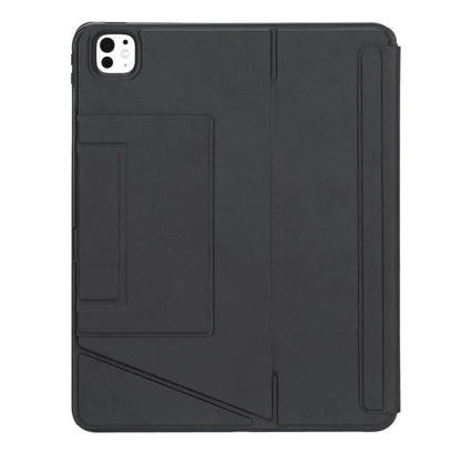 For iPad Air 13 2025 / 2024 / iPad Pro 12.9 Holder Floating Detachable Backlight Keyboard Tablet Leather Case with Touchpad(Black) - For iPad Air by buy2fix | Online Shopping UK | buy2fix