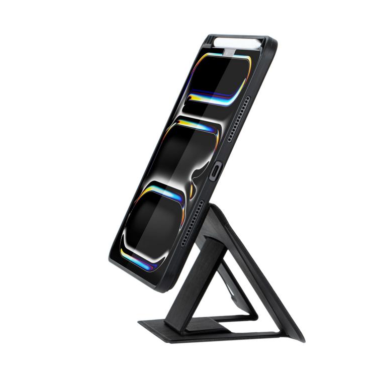 For iPad Pro 11 2024 Holder Floating Detachable Backlight Keyboard Tablet Leather Case with Touchpad(Black) - For iPad Pro by buy2fix | Online Shopping UK | buy2fix