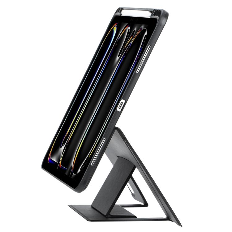 For iPad Pro 13 2024 Holder Floating Detachable Backlight Keyboard Tablet Leather Case with Touchpad(Black) - For iPad Pro by buy2fix | Online Shopping UK | buy2fix