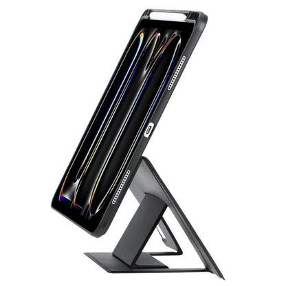 For iPad Pro 13 2024 Holder Floating Detachable Backlight Keyboard Tablet Leather Case with Touchpad(Black) - For iPad Pro by buy2fix | Online Shopping UK | buy2fix