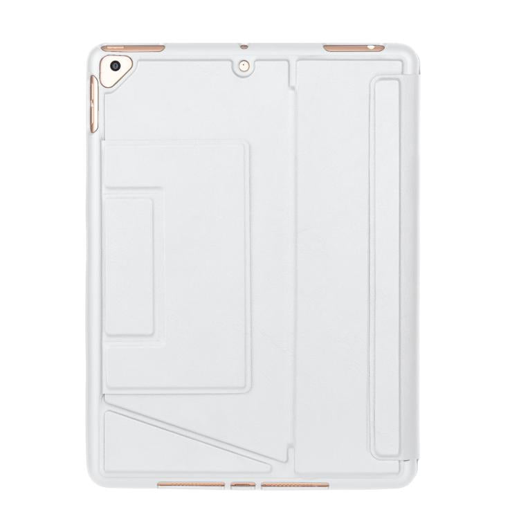 For iPad 10.2 / Air 3 10.5 / Pro 10.5 Holder Floating Detachable Backlight Keyboard Tablet Leather Case with Touchpad(White) - For iPad Air by buy2fix | Online Shopping UK | buy2fix