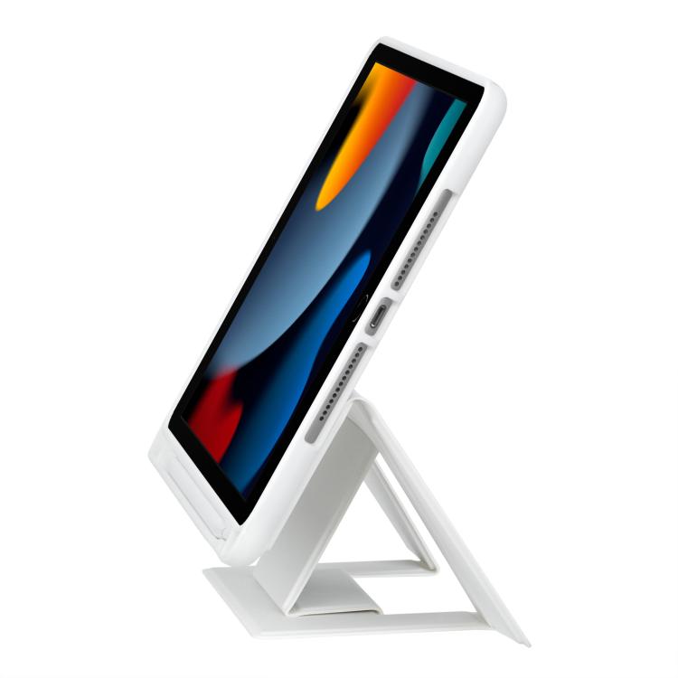 For iPad 10.2 / Air 3 10.5 / Pro 10.5 Holder Floating Detachable Backlight Keyboard Tablet Leather Case with Touchpad(White) - For iPad Air by buy2fix | Online Shopping UK | buy2fix