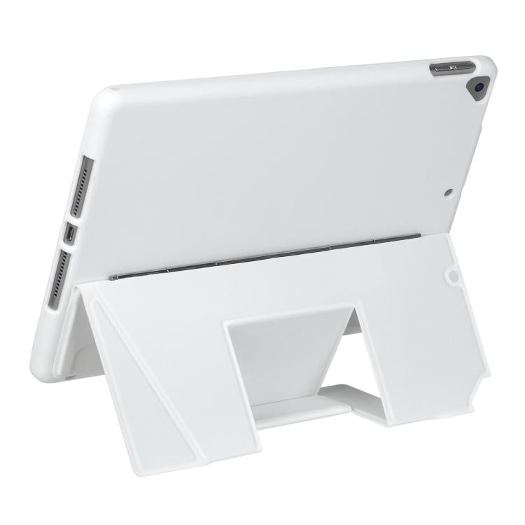 For iPad 10.2 / Air 3 10.5 / Pro 10.5 Holder Floating Detachable Backlight Keyboard Tablet Leather Case with Touchpad(White) - For iPad Air by buy2fix | Online Shopping UK | buy2fix