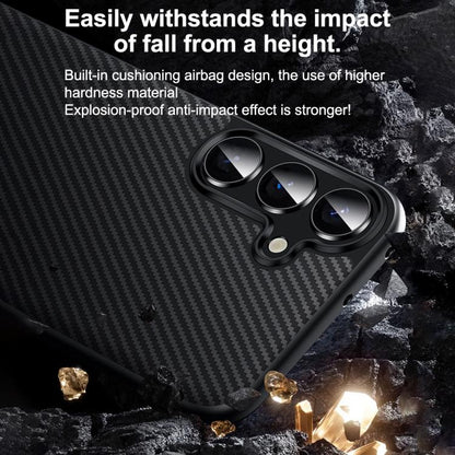 For Samsung Galaxy S25+ 5G SULADA 600D Kevlar Texture PC Shockproof Phone Case(Blue) - Galaxy S25+ 5G Cases by SULADA | Online Shopping UK | buy2fix