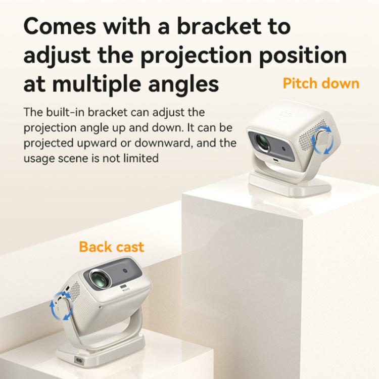 Yesido TV13 1280x720P 190ANSI Android 9.0 Series Smart Projector, Plug:EU Plug(Beige) - LED Projector by Yesido | Online Shopping UK | buy2fix