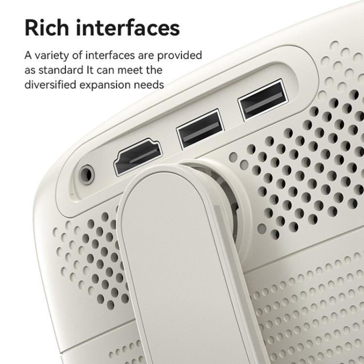 Yesido TV13 1280x720P 190ANSI Android 9.0 Series Smart Projector, Plug:UK Plug(Beige) - LED Projector by Yesido | Online Shopping UK | buy2fix